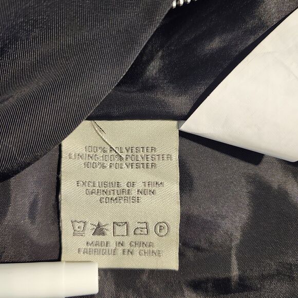 CHARLIE PAIGE Black Quilted Puffer Vest. Ruffle Front  Zip Women's Size Small - Picture 7 of 9